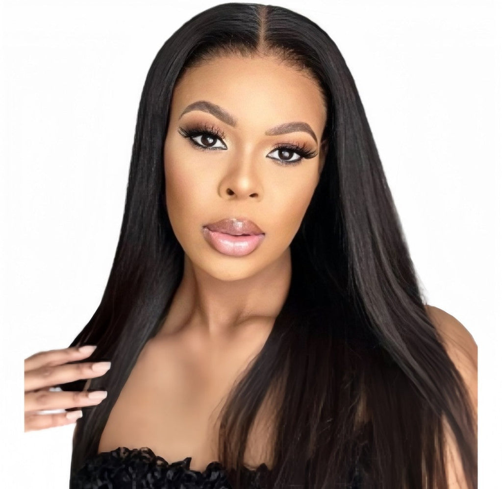 Glueless Straight HD Lace Frontal Wig – 100% Human Hair | SA