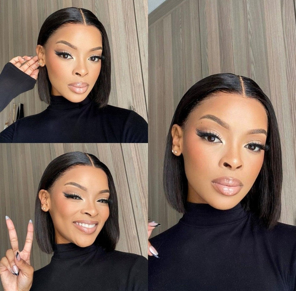 100% Human Hair Glueless Wear & Go 10-Inch Bob Wig (No Lace) | Lavish Mane Co SA