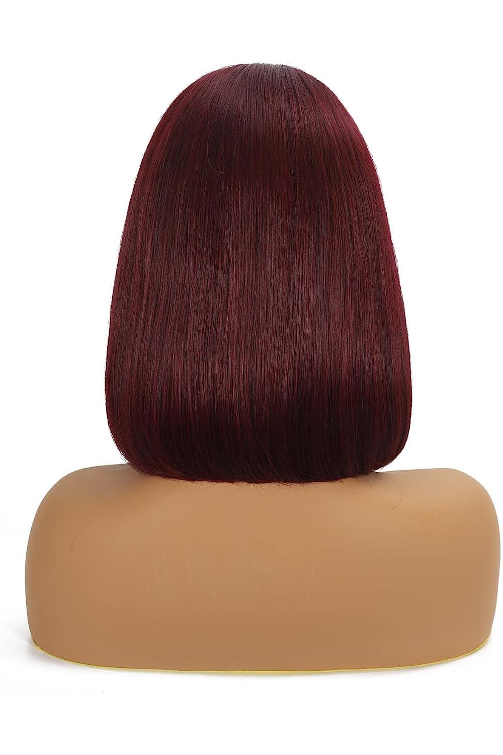 10” Glueless Burgundy Bob 100% Human Hair Wig
