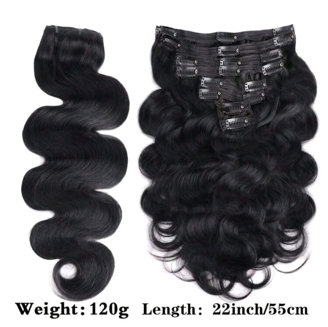 Wavy Long Full Head Clip-in Hair Extensions