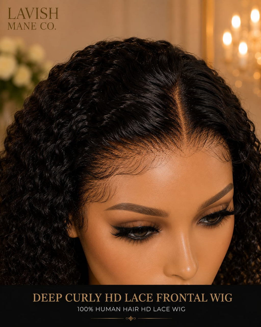 Deep Curly HD Lace Frontal Wig