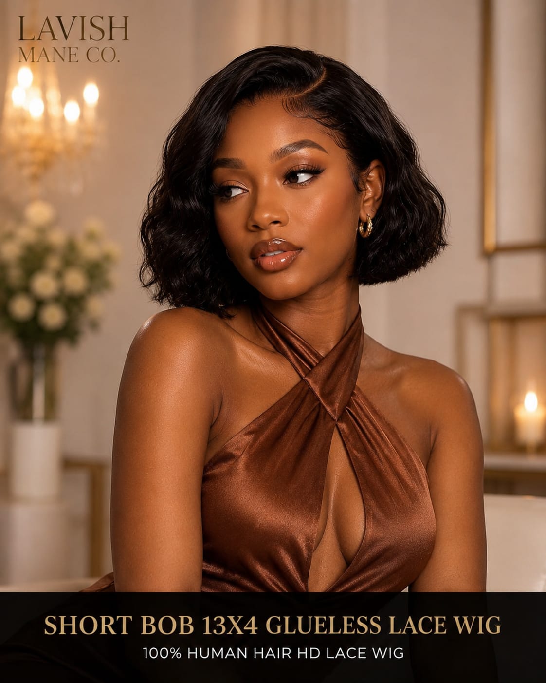 Short Bob 13×4 Glueless Lace Wig SA
