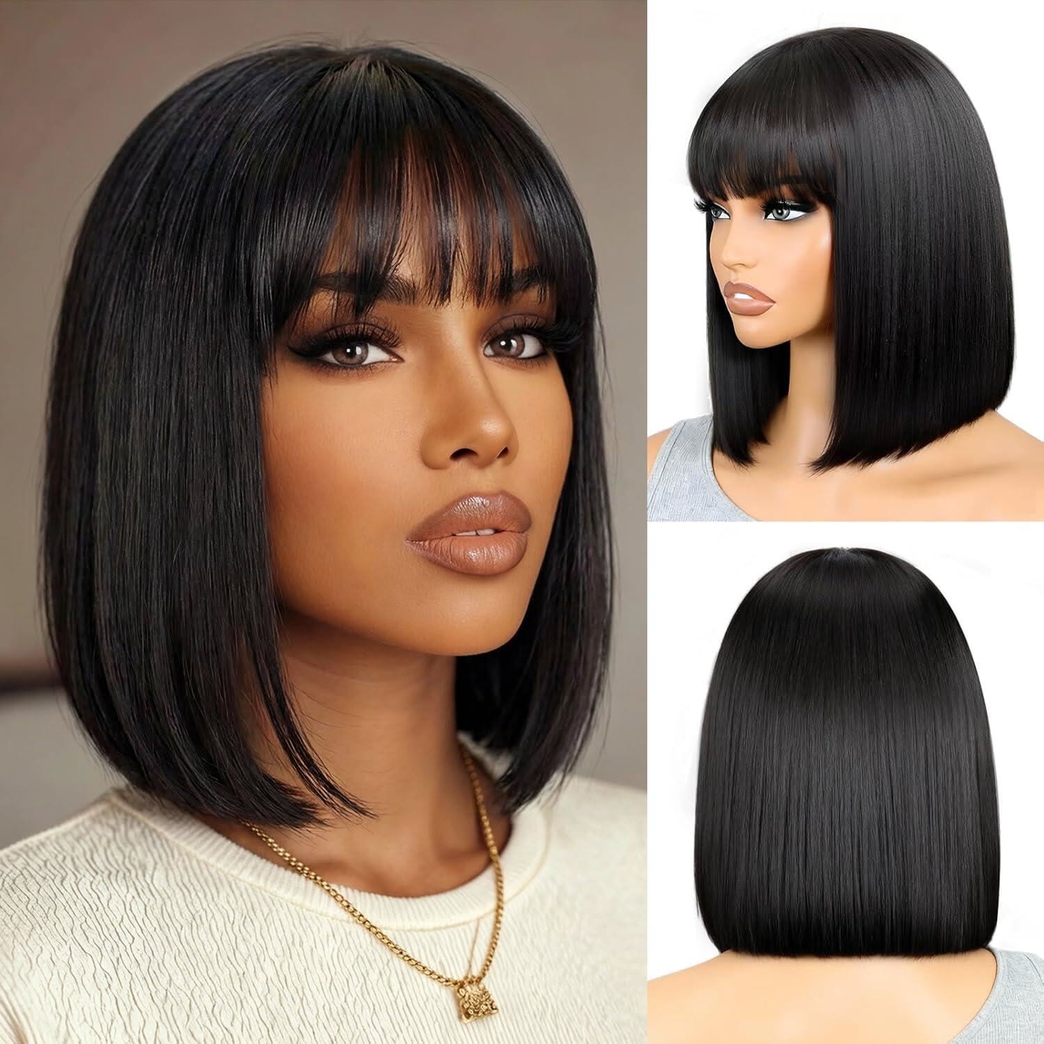 Short Bob HD Lace Closure Wig – 100% Human Hair SA
