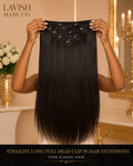 Straight Long Full Head Clip-in Hair Extensions