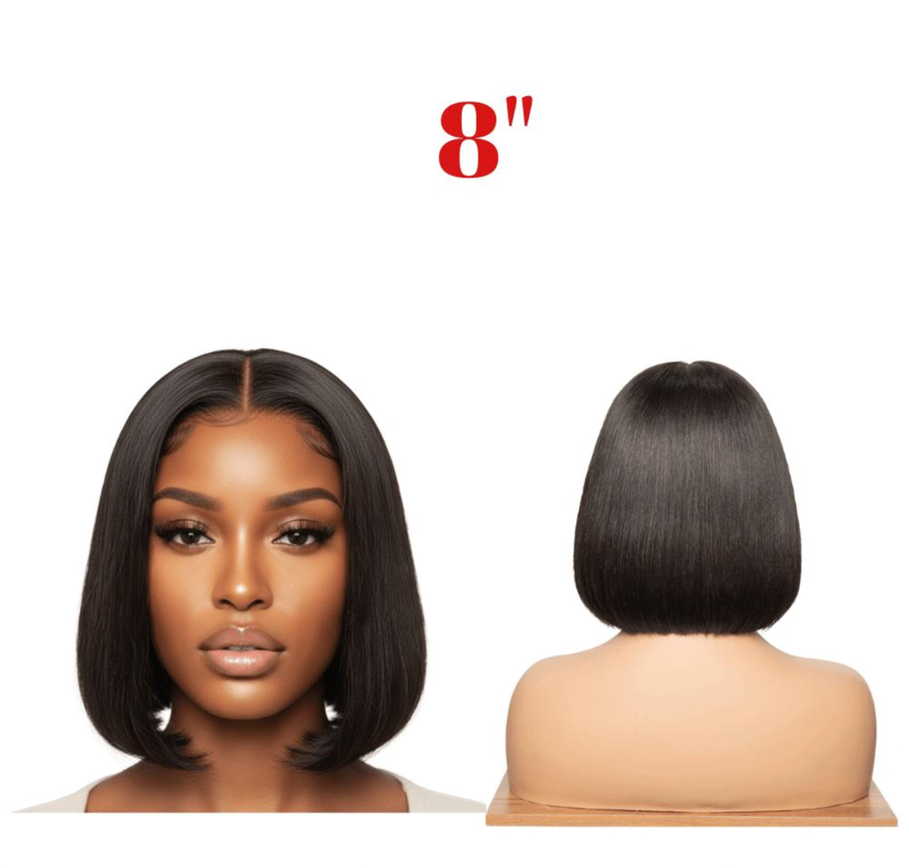 100% Human Hair Glueless Wear & Go 10-Inch Bob Wig (No Lace) | Lavish Mane Co SA