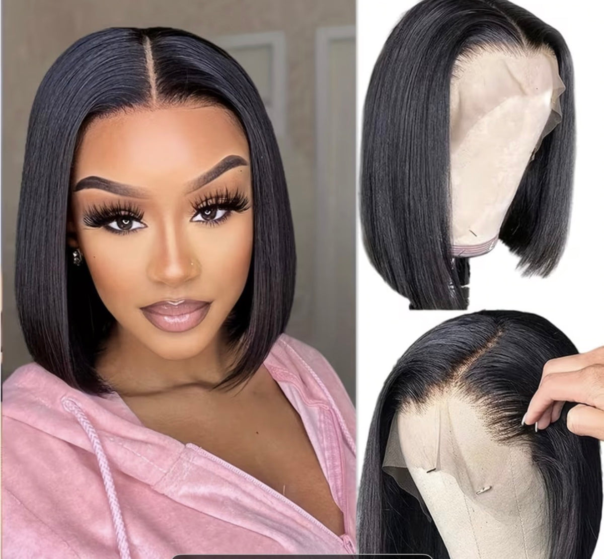 10” Glueless Wear & Go Bob Wig – No Lace | 100% Human Hair