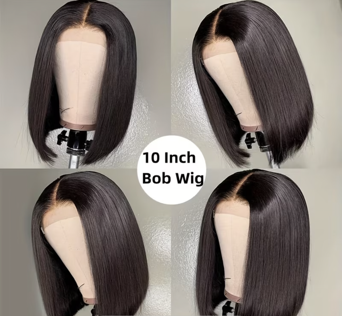 10” Glueless Wear & Go Bob Wig – No Lace | 100% Human Hair