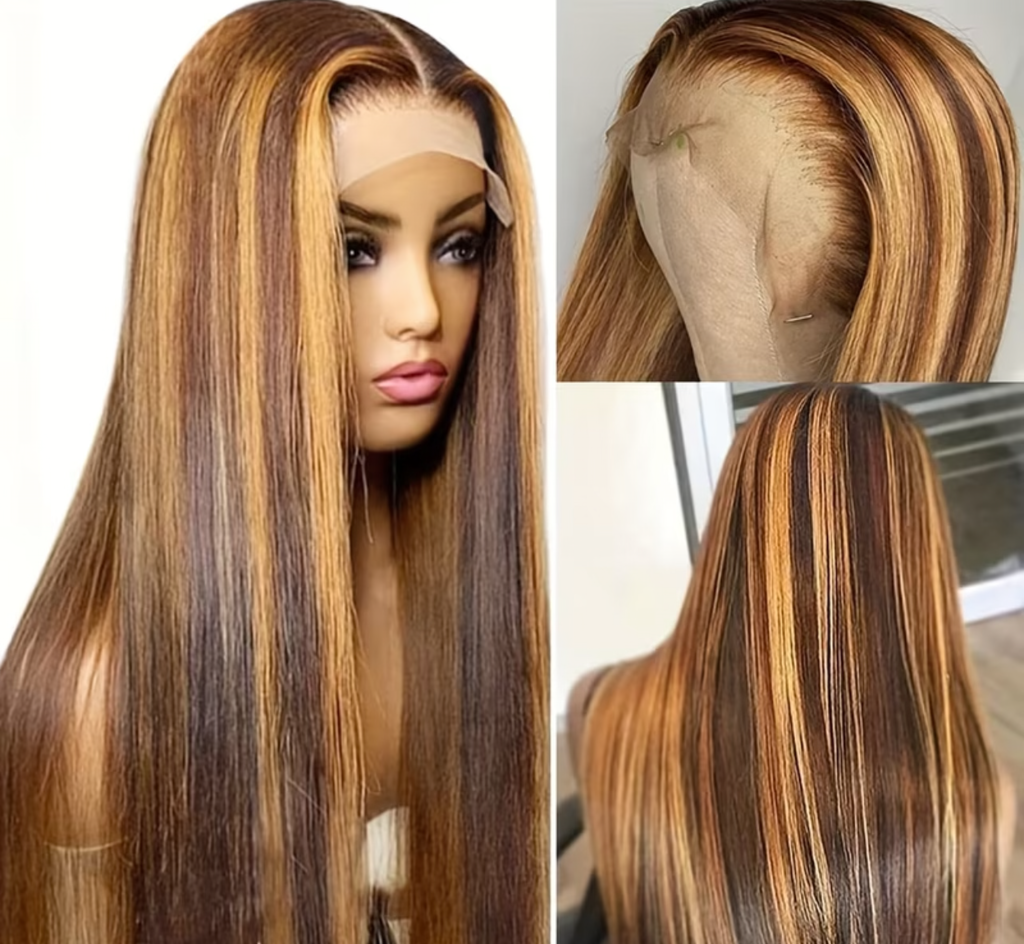 12” Glueless Piano Color Straight Wig – 100% Human Hair SA
