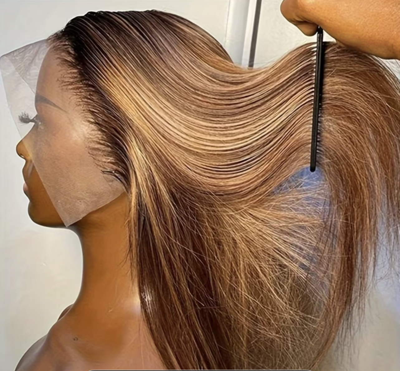 12” Glueless Piano Color Straight Wig – 100% Human Hair SA