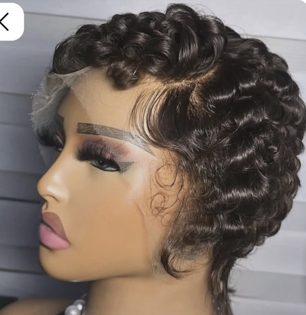 8” Glueless Natural Black Pixie Cut Wig – 100% Human Hair