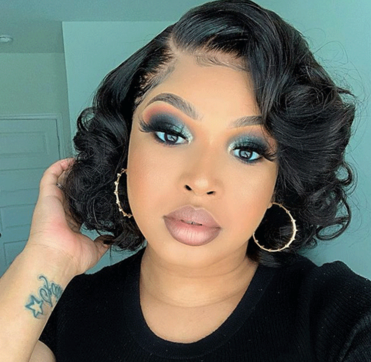 12” Bouncy Bob 100% Human Hair | Glueless Wig