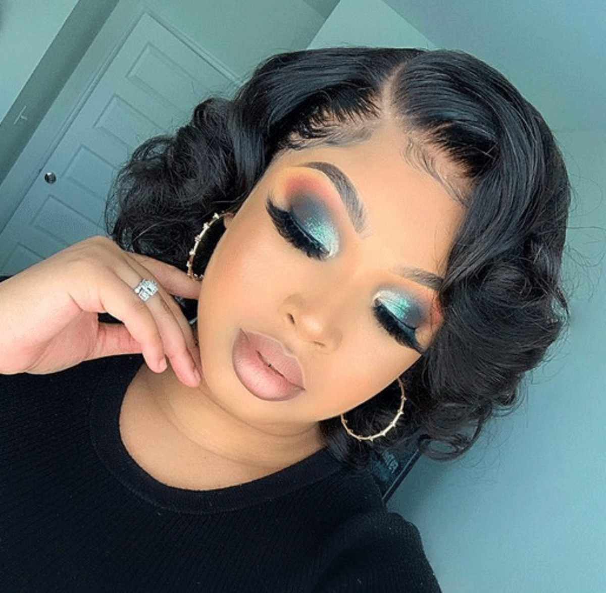 12” Bouncy Bob 100% Human Hair | Glueless Wig