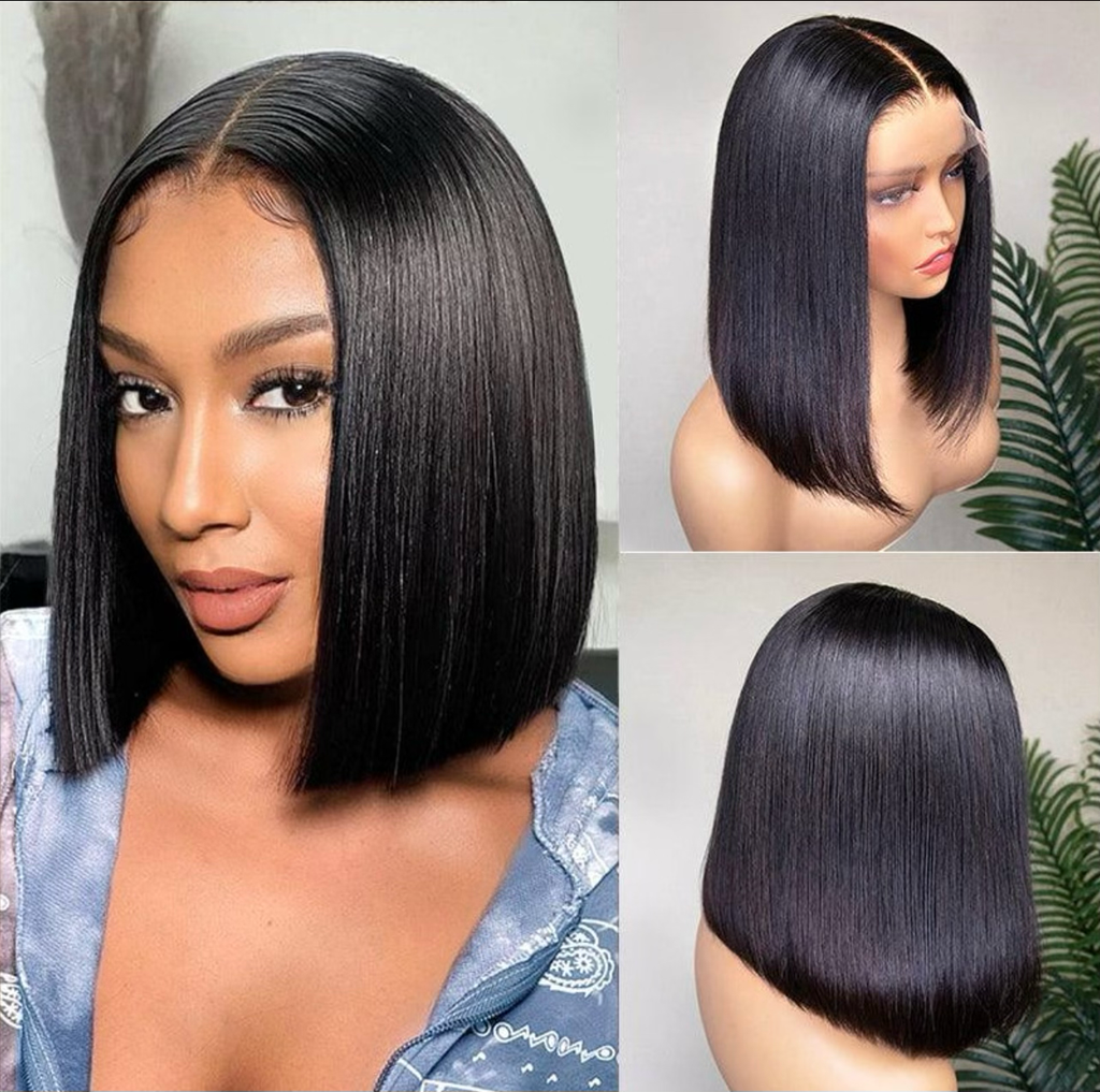 10” Glueless Wear & Go Bob Wig – No Lace | 100% Human Hair
