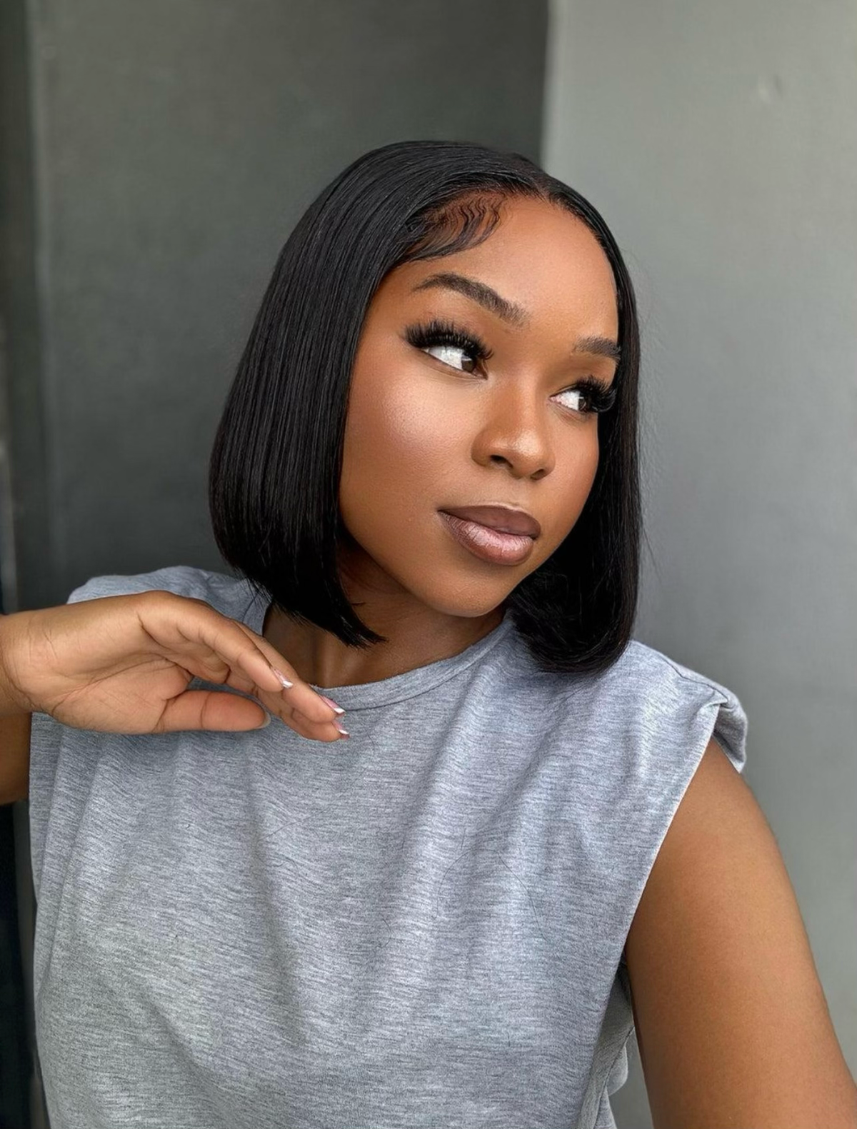 10” Glueless Wear & Go Bob Wig – No Lace | 100% Human Hair