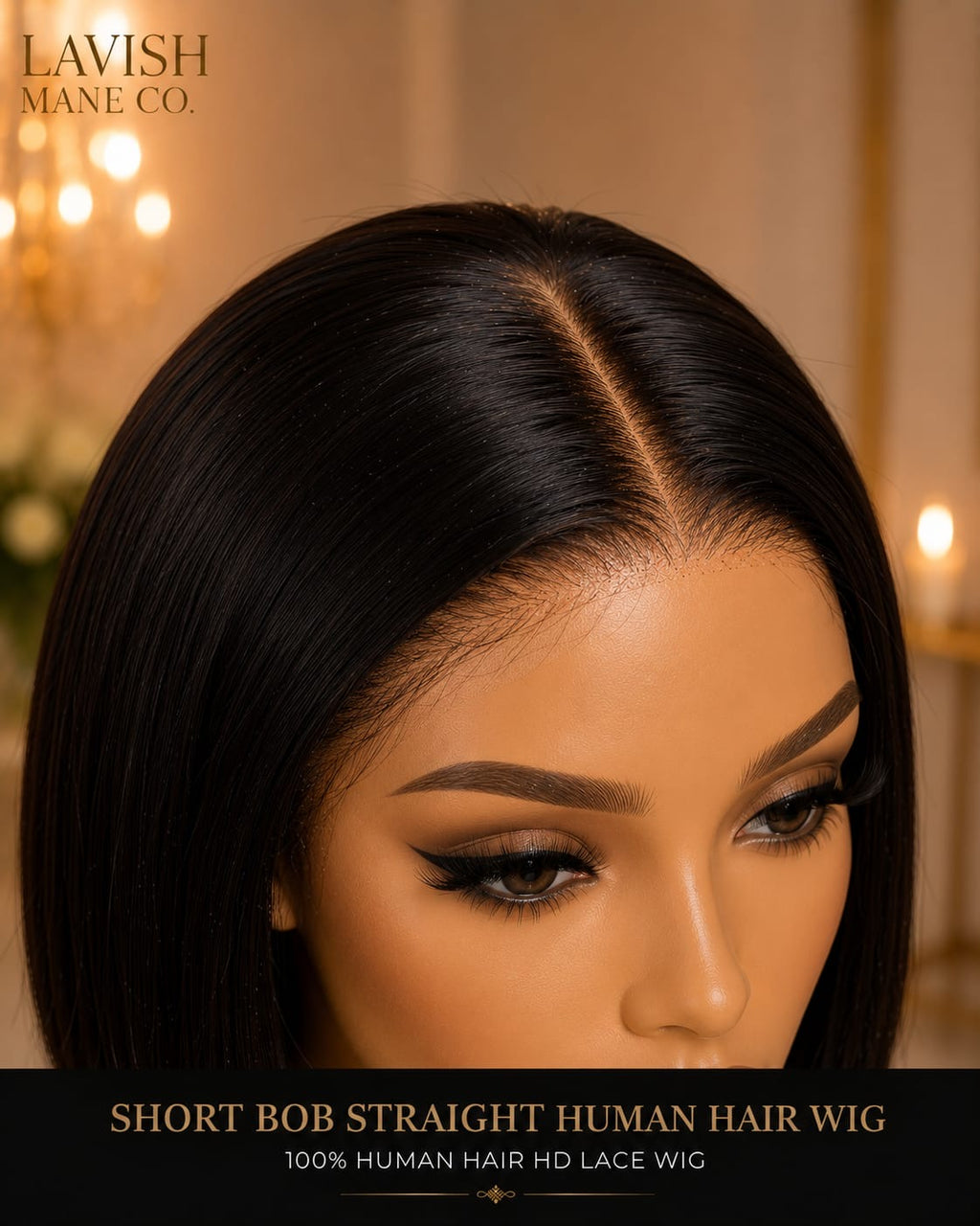 Short Bob Straight Human Hair Wig SA