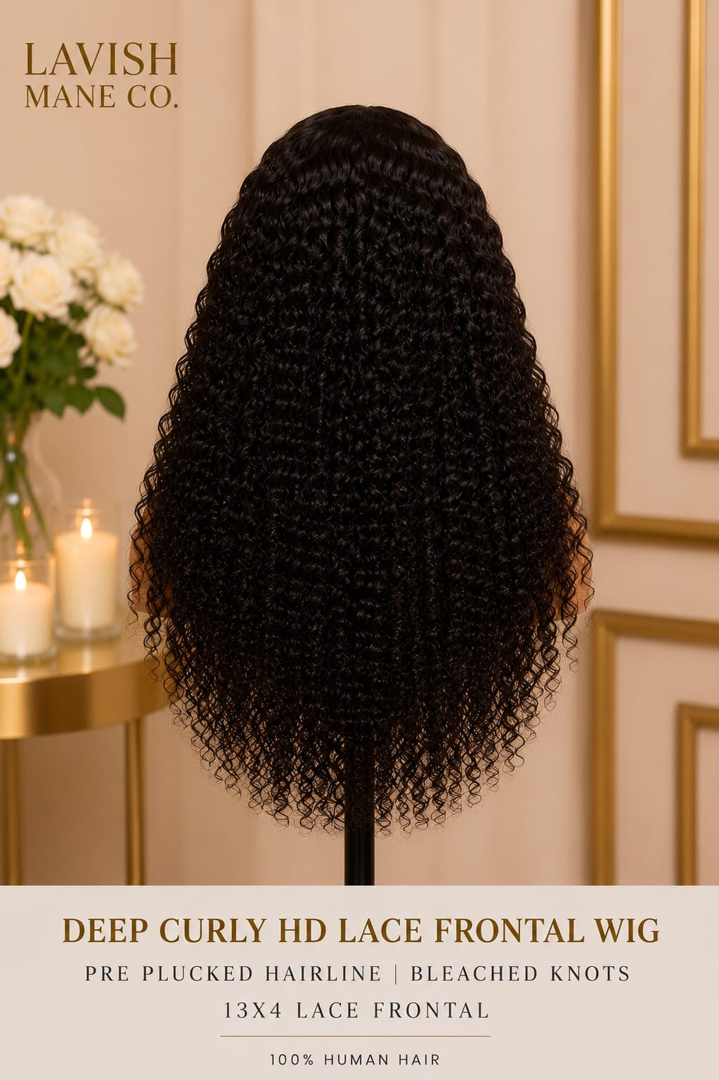 Deep Curly HD Lace Frontal Wig