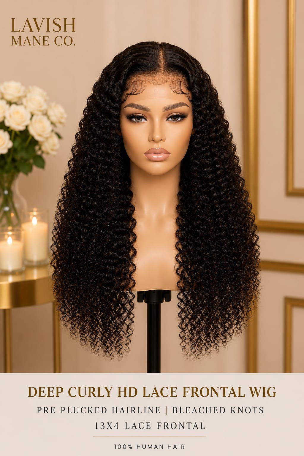 Deep Curly HD Lace Frontal Wig