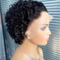 Curly Wavy Pixie Cut – 100% Human Hair | Glueless