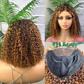 12 inch Glueless Piano Color Curly Pixie Wig – 100% Human Hair