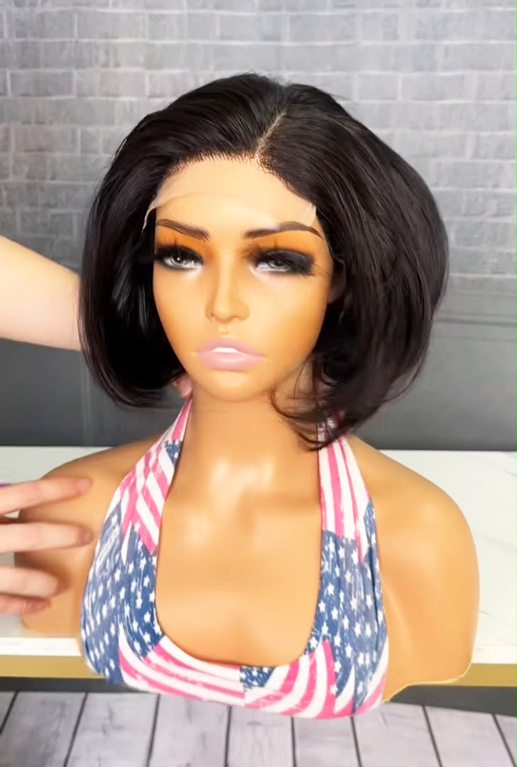5×5 Bouncy Bob – 100% Human Hair | Glueless