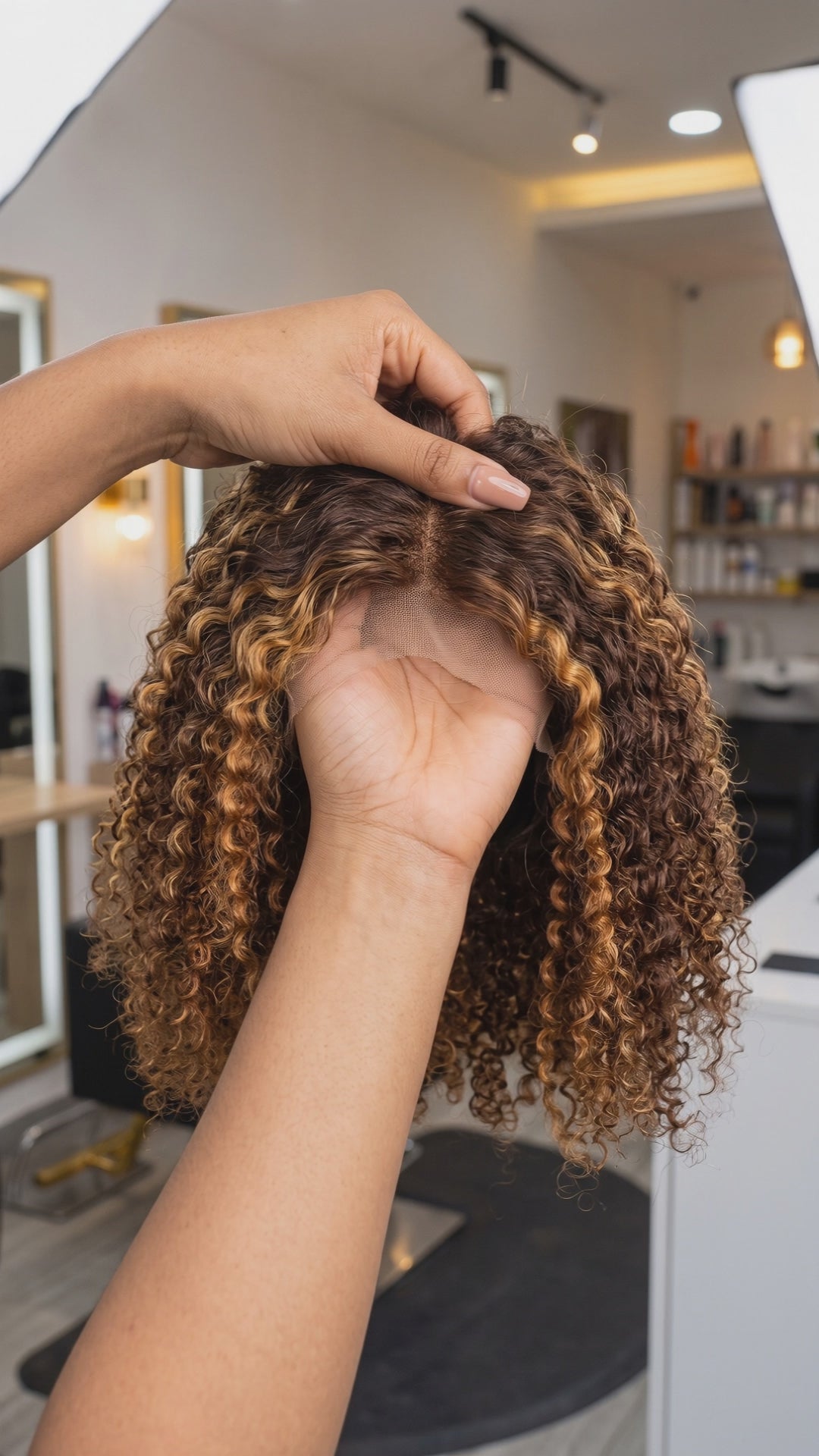 12 inch Glueless Piano Color Curly Pixie Wig – 100% Human Hair