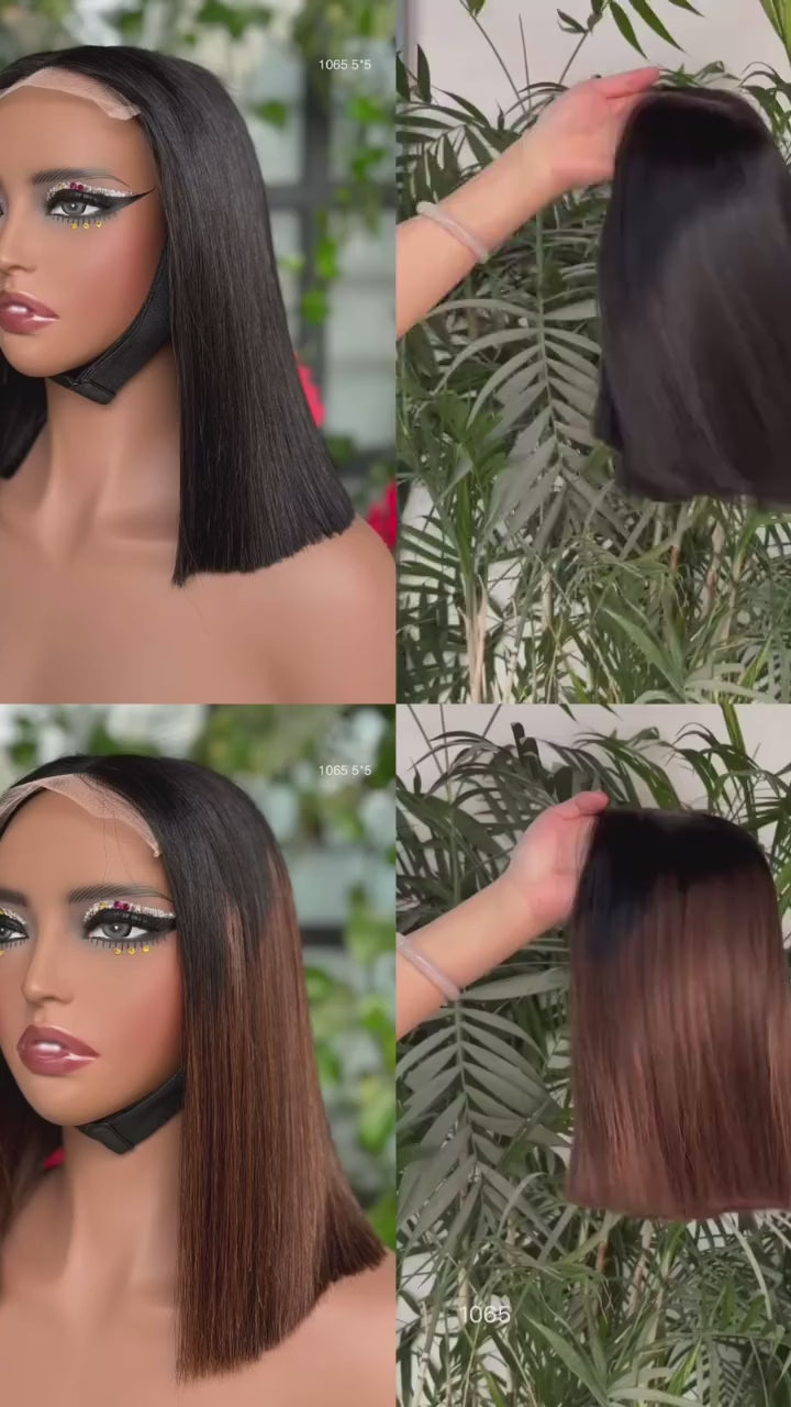 Glueless 5×5 HD Lace Closure Wig – 100% Human Hair | SA